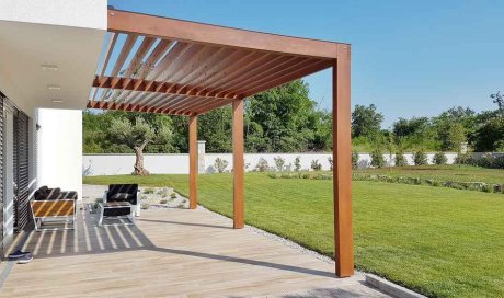 Pergola bois sur mesure - Loupiac - Thomas Steeve Charpente